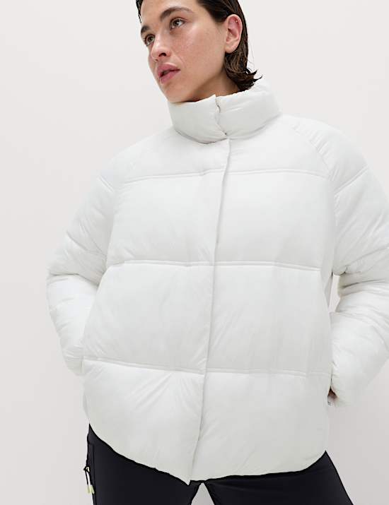 Stormwear™ Padded Funnel Neck Relaxed Puffer Jacket