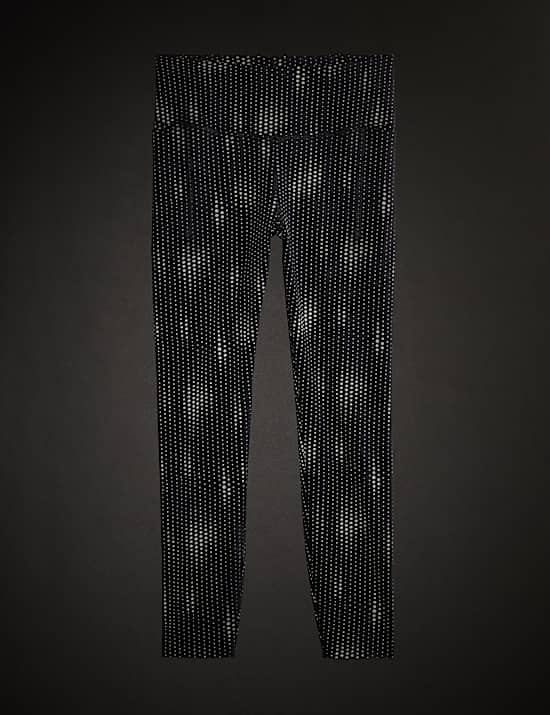 Leggings de gym 7/8 Go Move taille haute avec imprimé réfléchissant