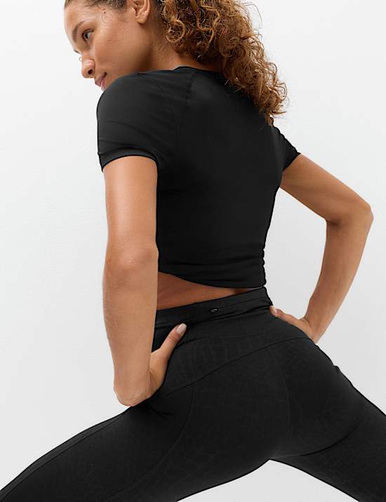 Go Move Cool Comfort&trade; Embossed High Waisted Gym Leggings