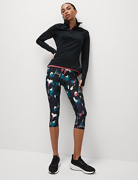 Go Move Printed Cropped Gym Leggings