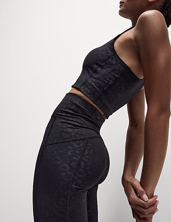 Go Move Embossed High Waisted Gym Leggings