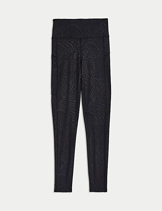 Go Move Embossed High Waisted Gym Leggings