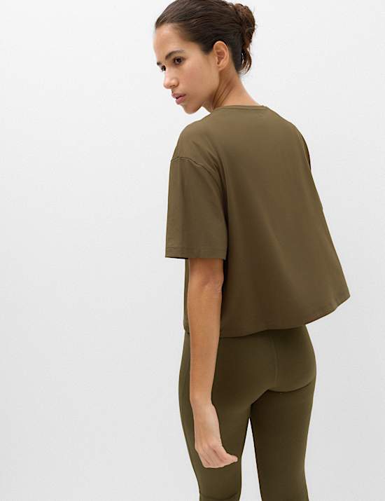 Onmisbaar, ruimvallend T-shirt met ronde hals