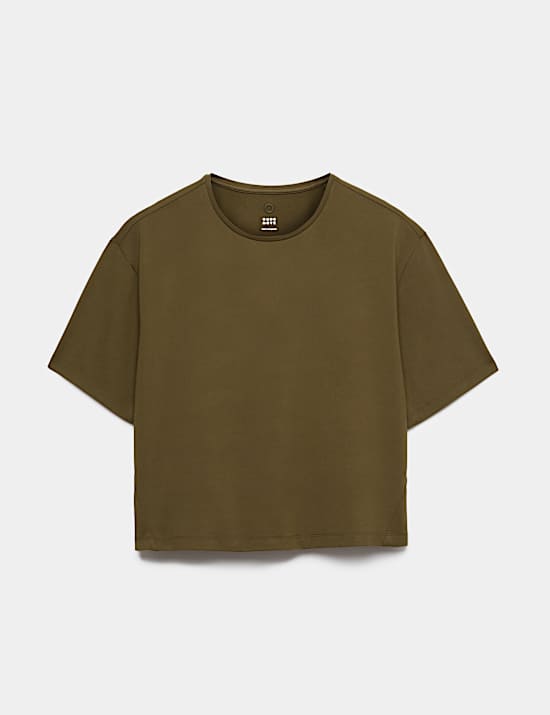 Onmisbaar, ruimvallend T-shirt met ronde hals