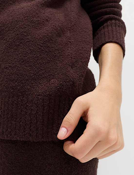 Super Soft Boucle Longline Hoodie with Wool