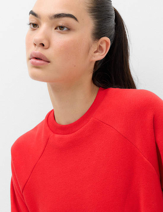 Cotton Rich Crew Neck Sweatshirt