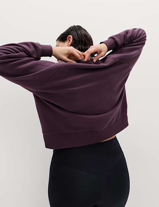 Cotton Rich Crew Neck Sweatshirt