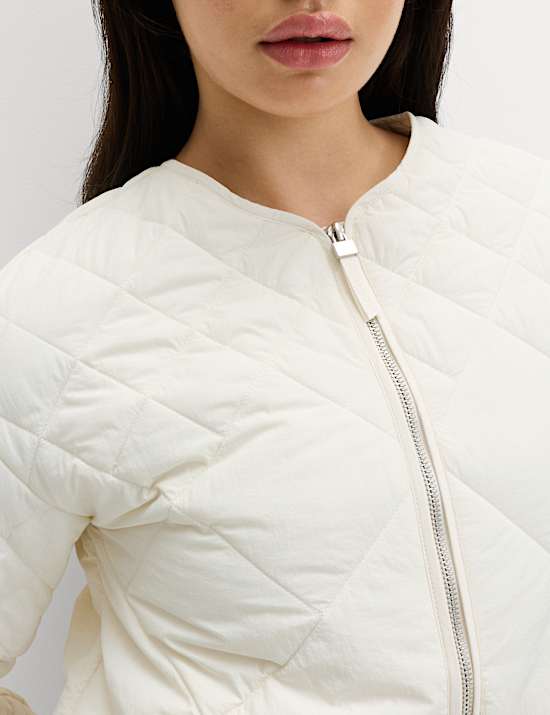 Gesteppte Jacke ohne Kragen mit Stormwear&trade;