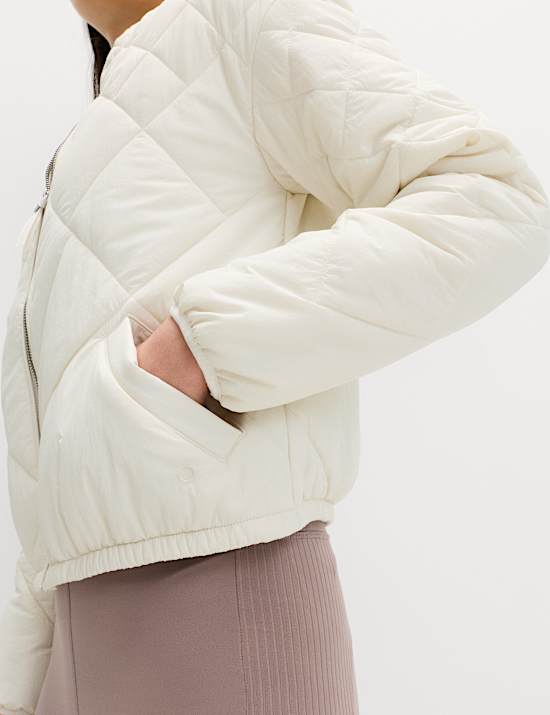 Gesteppte Jacke ohne Kragen mit Stormwear&trade;