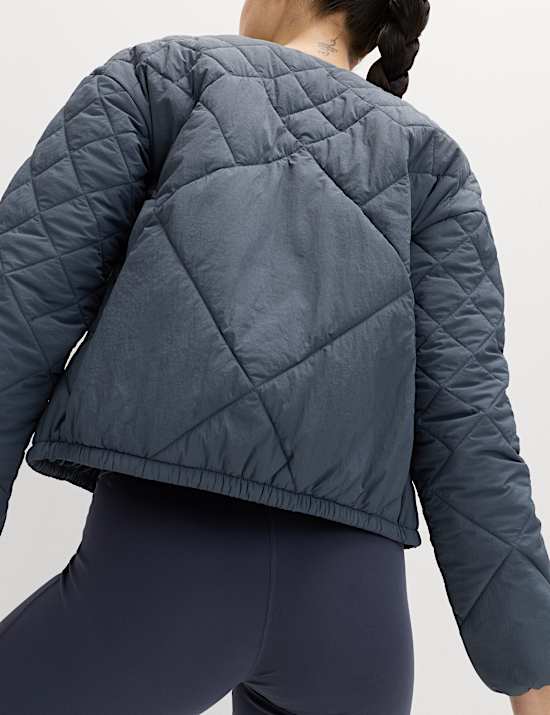 Gesteppte Jacke ohne Kragen mit Stormwear&trade;