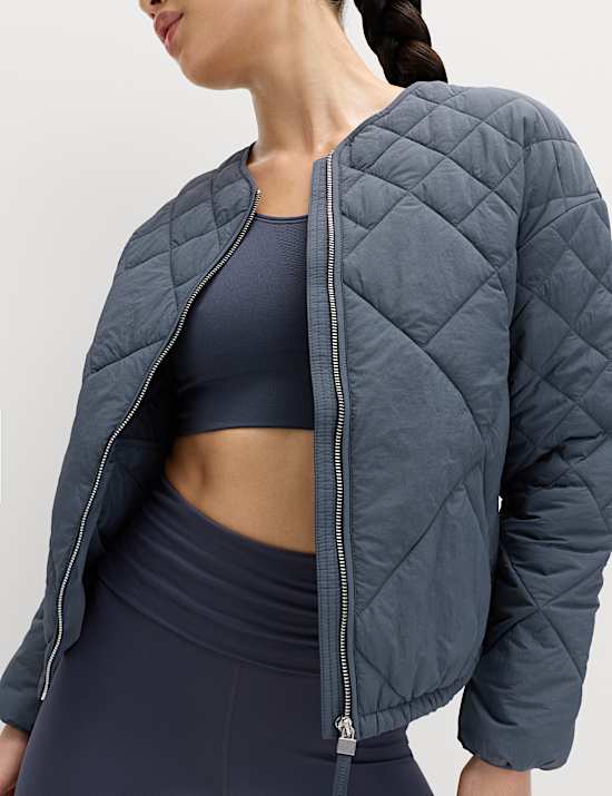 Gesteppte Jacke ohne Kragen mit Stormwear&trade;