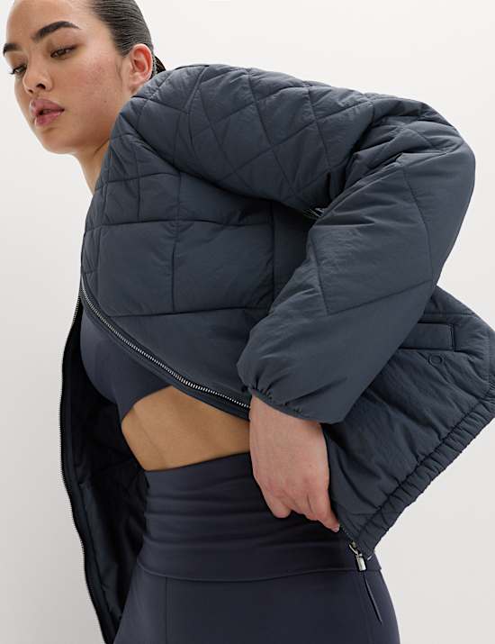 Gesteppte Jacke ohne Kragen mit Stormwear&trade;