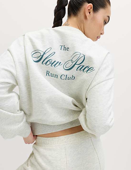 Cotton Rich Run Club Oversized Sweatshirt