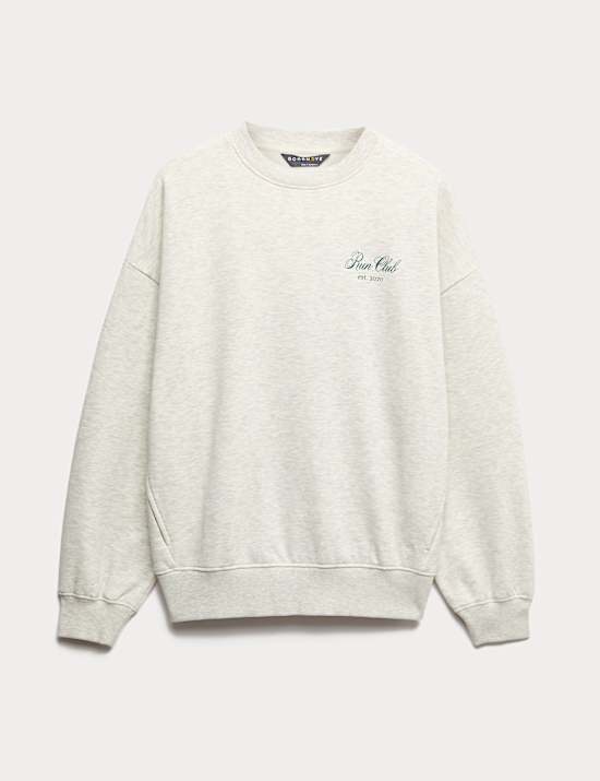 Cotton Rich Run Club Oversized Sweatshirt
