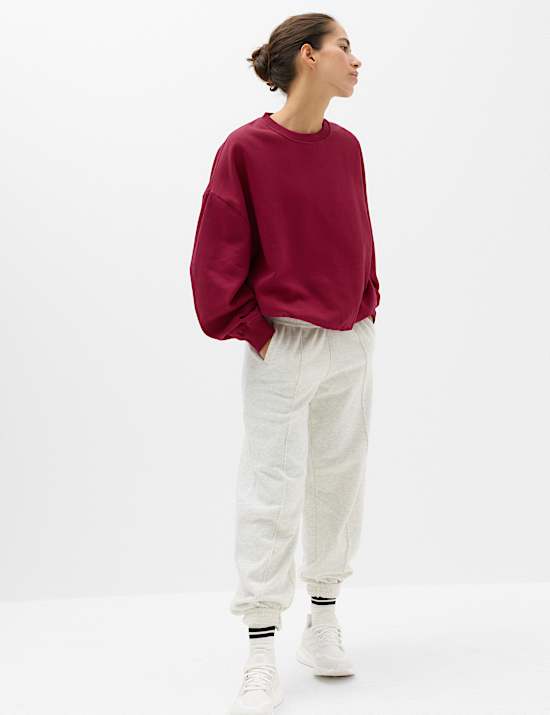 Oversize Sweatshirt mit hohem Baumwollanteil