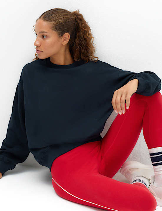Cotton Rich Oversized Sweatshirt