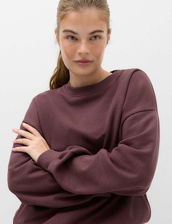 Cotton Rich Oversized Sweatshirt