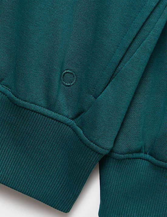 Cotton Rich Crew Neck Oversized Sweatshirt