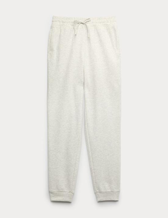 Cotton Rich Cuffed High Waisted Tapered Joggers