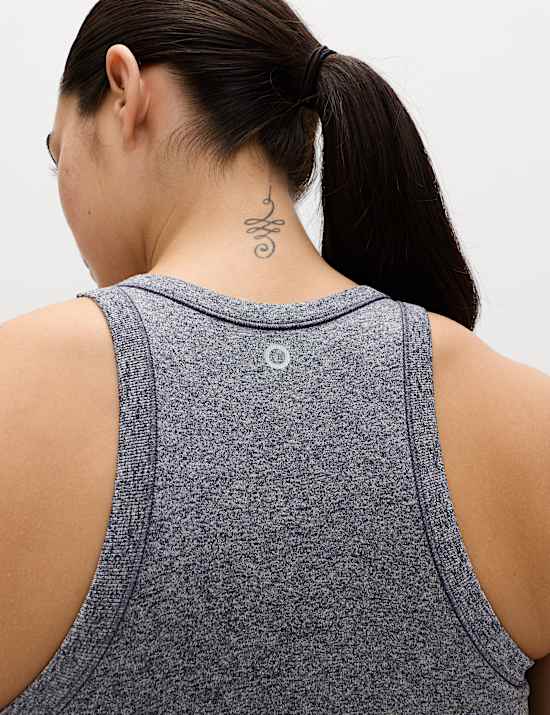 Round Neck Seamless Fitted Crop Top