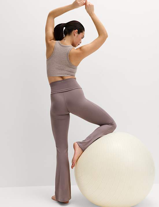 Go Balance Foldover Waist Flared Leggings