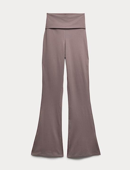 Go Balance Foldover Waist Flared Leggings