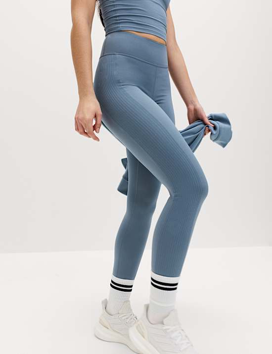 Go Balance Rib Panel High Waist Leggings