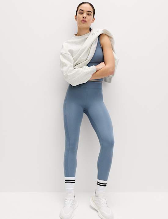 Go Balance Rib Panel High Waist Leggings