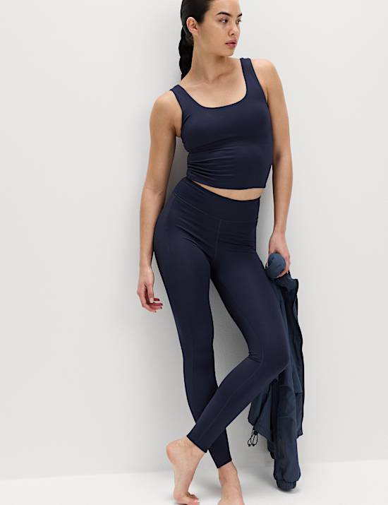 Go Balance Rib Panel High Waist Leggings