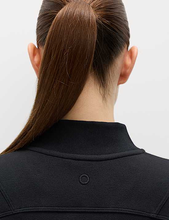 Zip Up Relaxed Bomber Jacket