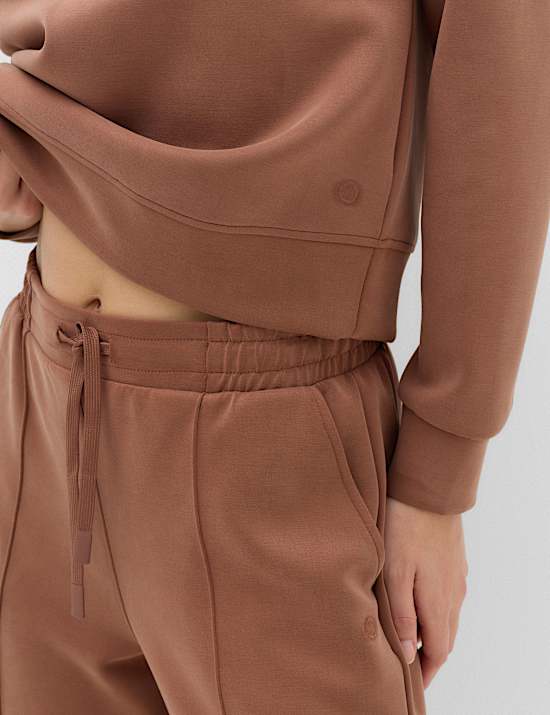 Modal Blend Sandwash Cropped Sweatshirt