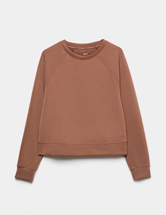 Modal Blend Sandwash Cropped Sweatshirt