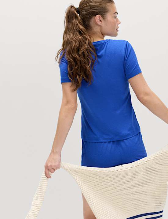 Superweiches T-Shirt mit Rundhalsausschnitt in bequemer Passform