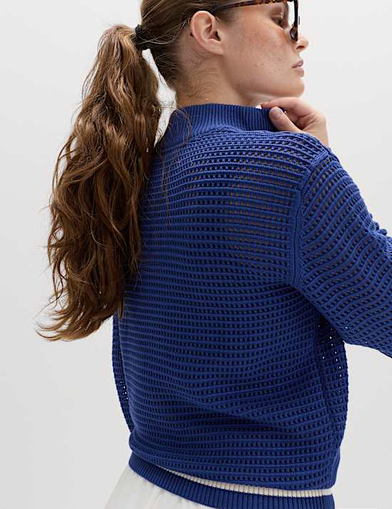 Ontspannen trui met opstaande kraag en rits