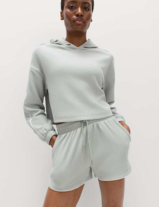 StayNew&trade; Super Soft Brushed Rib Relaxed Hoodie