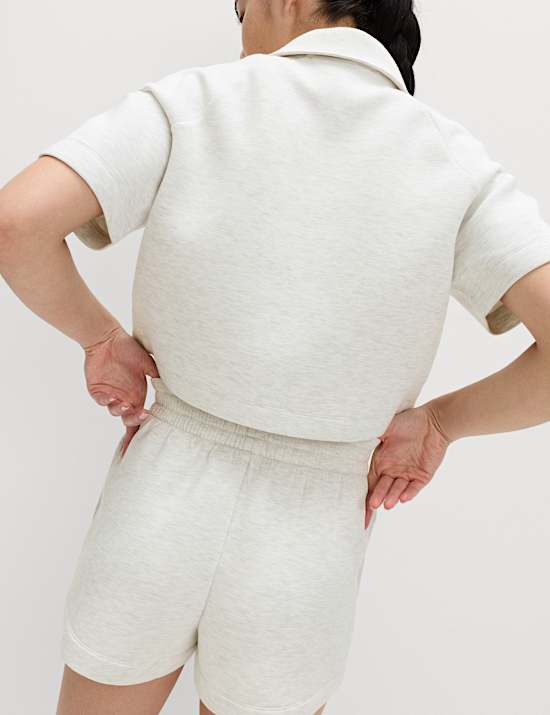 Scuba Boxy Crop Polo Top