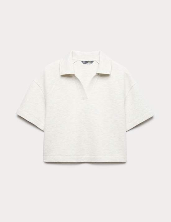 Scuba Boxy Crop Polo Top