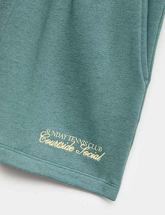 Cotton Rich Embroidered Shorts