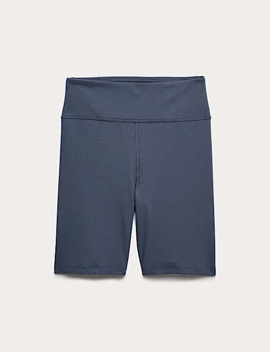 Short taille haute en modal c&ocirc;tel&eacute;