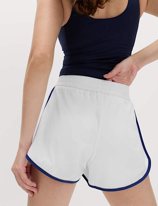 Pleated Layered High Waisted Shorts