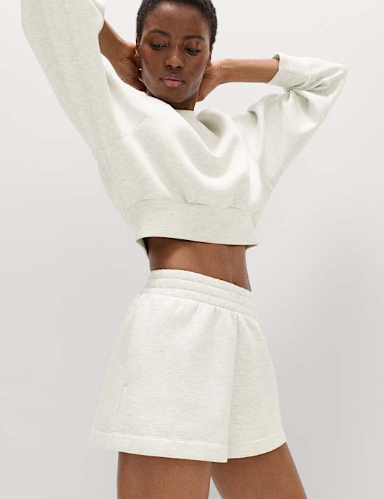 Scuba High Waisted Relaxed Shorts