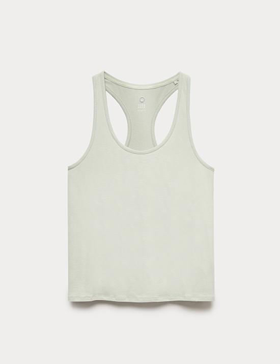 Modal Blend Pleat Back Relaxed Vest Top