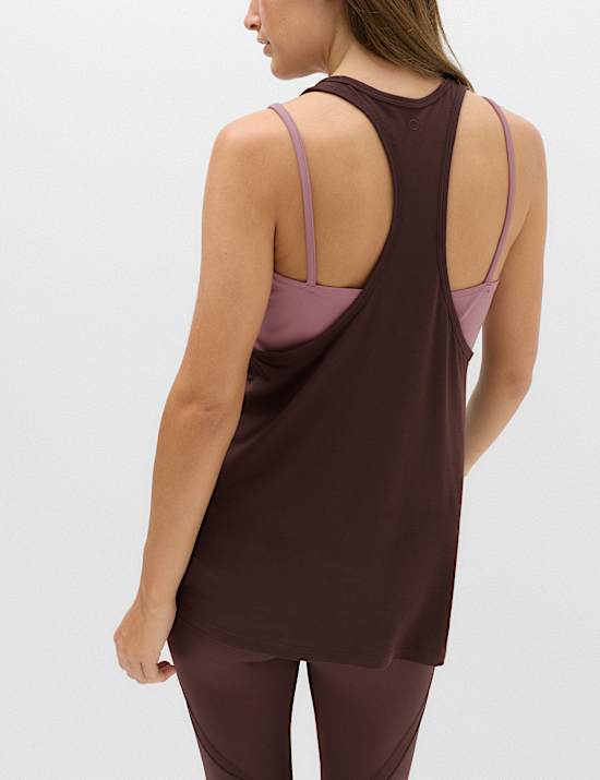 Modal Rich Lightweight 2-in-1 Double Layer Vest Top