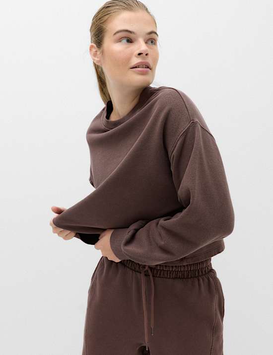 Cotton Rich Garment Dye Boxy Sweatshirt