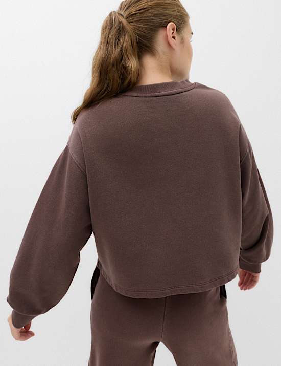 Cotton Rich Garment Dye Boxy Sweatshirt