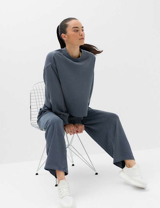 Cotton Rich Garment Dye Boxy Sweatshirt