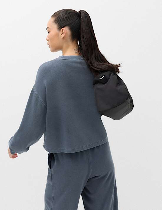 Cotton Rich Garment Dye Boxy Sweatshirt