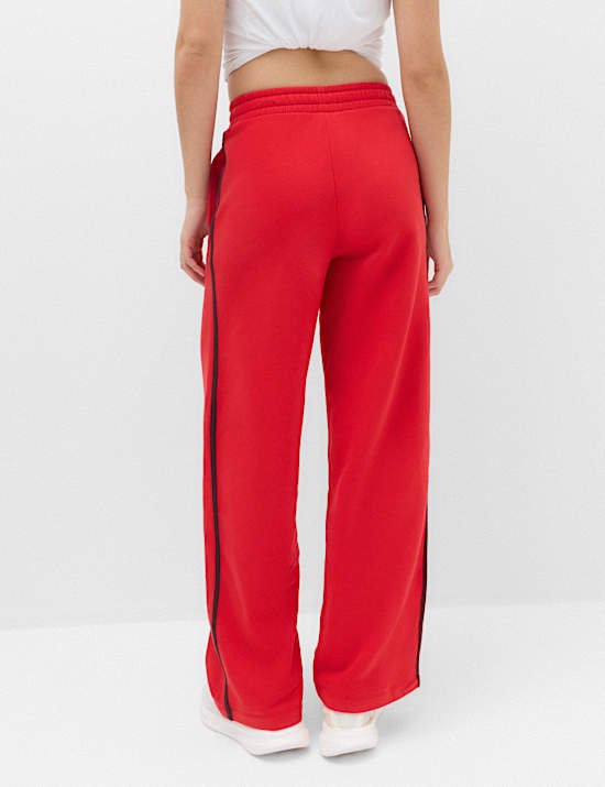 Cotton Rich Side Stripe Wide Leg Joggers