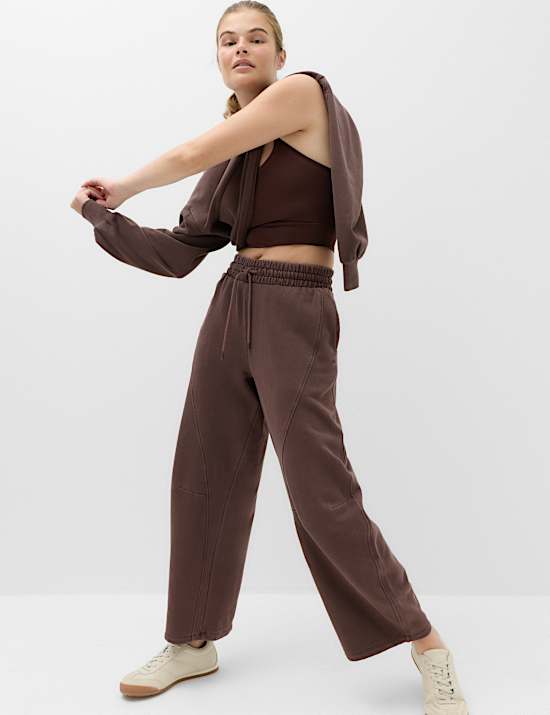 Cotton Rich Garment Dye Barrel Joggers