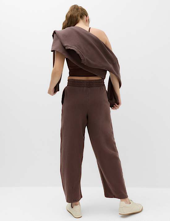 Cotton Rich Garment Dye Barrel Joggers